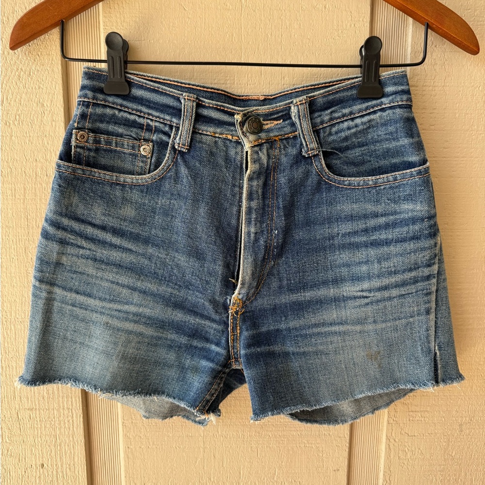 Vintage cut off jean denim shorts 70’s